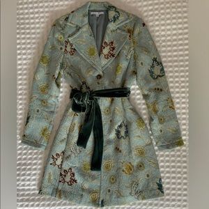 CAbi Guinevere Tapestry Coat - Seafoam